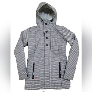 Special Blend Snow Ski Coat Black and White Checkered Size Small